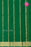 Pure Mysore Crepe Silk Saree-Orange And Green-PF82729