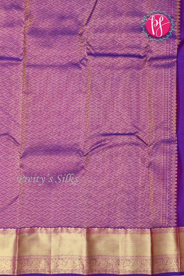 Semi Kanchipuram Silk Saree-PF77114