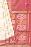 Semi Tussar Silk with Patola design Saree -PF71150