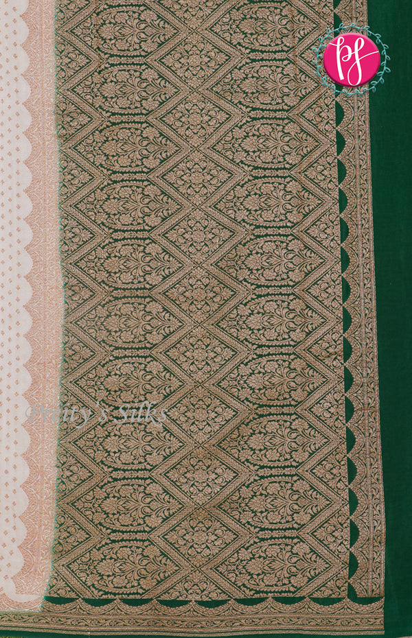 Pure Kaddi Banarasi Crepe Silk Saree -PF58566