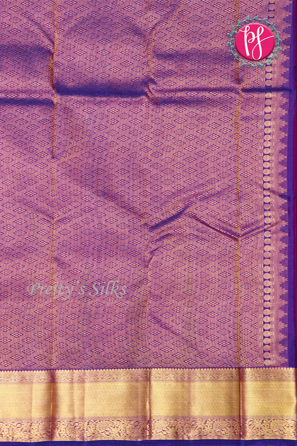 Semi Kanchipuram Silk Saree-PF77124