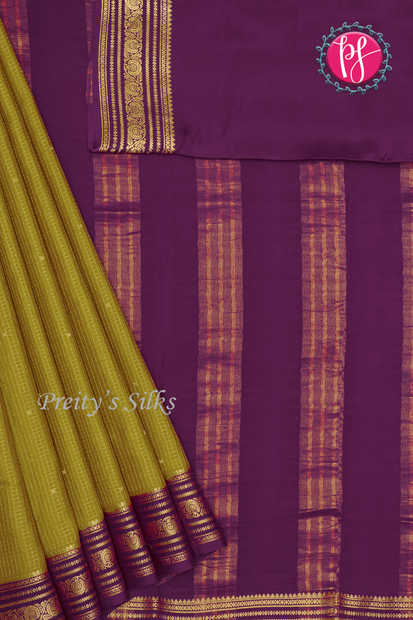 Pure Mysore Crepe Silk Saree