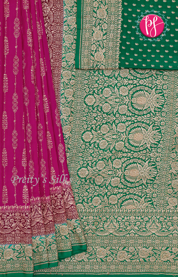 Pure Khaddi Banarasi Silk Saree