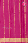 Pure Mysore Crepe Silk Saree-Black And Pink-PF82729