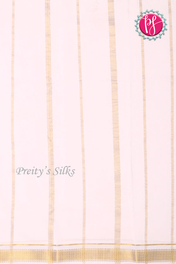 Pure Mysore Crepe Silk Saree -PF80458