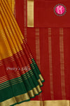 Pure Mysore Crepe Silk Saree With 3D Pattern Double border