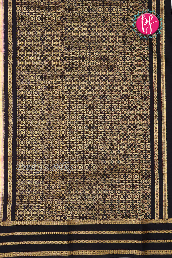 Pure Mysore Crepe Silk Saree -PF77405