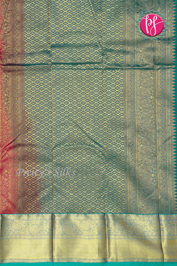 Semi Kanchipuram Silk Saree-PF55941