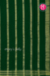 Pure Mysore Crepe Silk Saree -Bottlegreen-PF84233