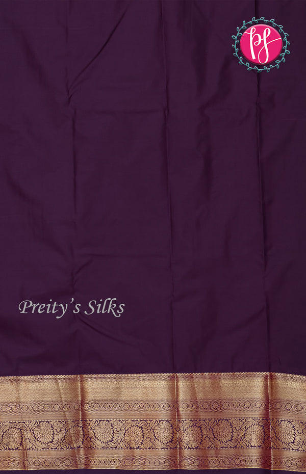 Half Pure Kanchipuram Soft Silk Saree-PF60509