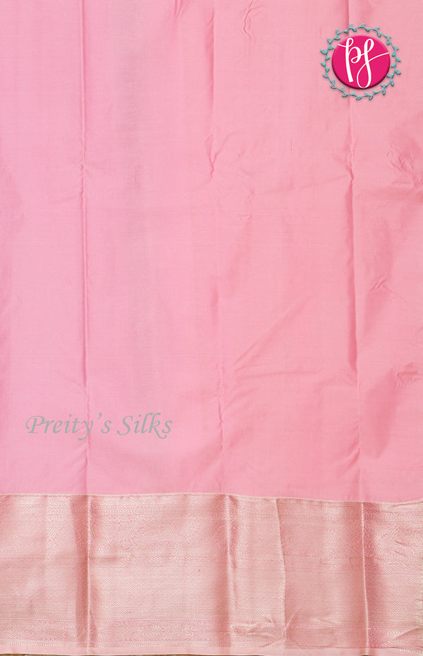 Half Pure Kanchipuram Silk Saree-PF60510