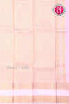 Pure Kanchipuram Silk Saree-Pink And White-PF75857