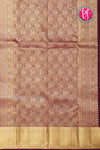 Half Pure Kanchipuram Silk Saree-Deep plum-PF04460