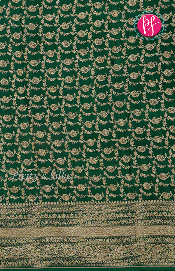 Pure Kaddi Banarasi Crepe Silk Saree-PF25812