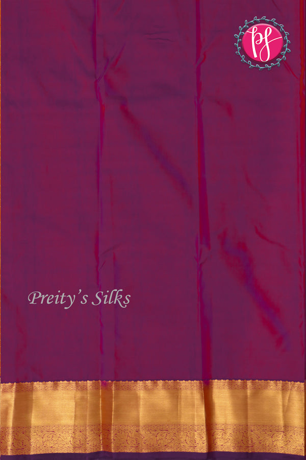 Semi Kanchipuram Silk Saree-PF77107