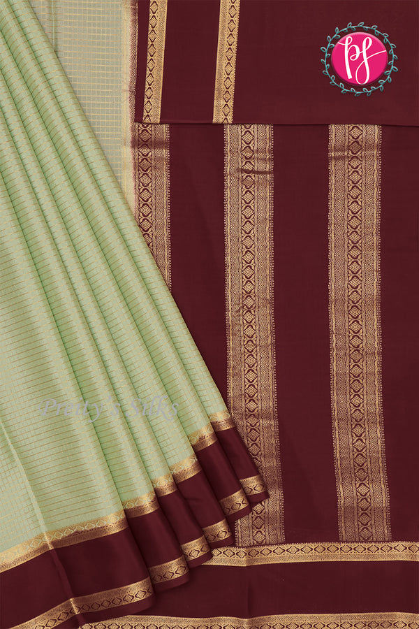 Pure Mysore Crepe Silk Saree With Bentex Border