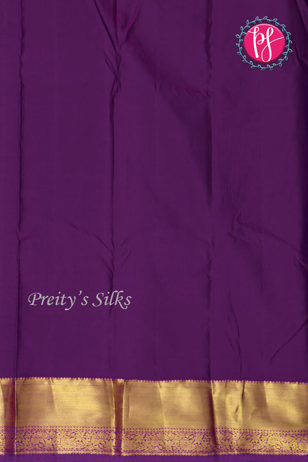 Semi Kanchipuram Silk Saree-PF77105