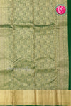 Half Pure Kanchipuram Silk Saree-Bottlegreen-PF04456