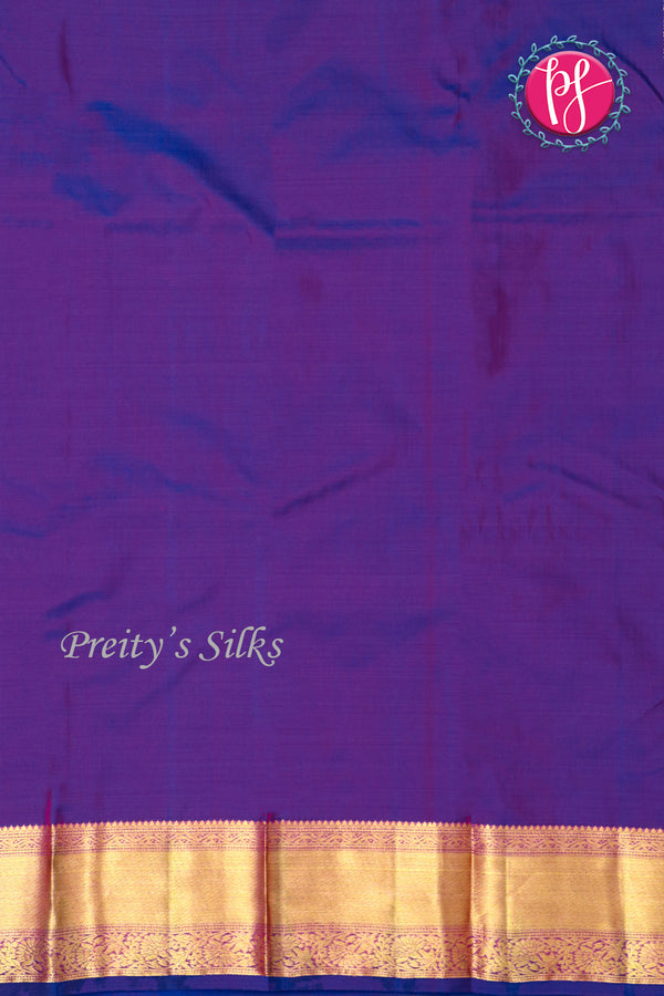 Semi Kanchipuram Silk Saree-PF77124