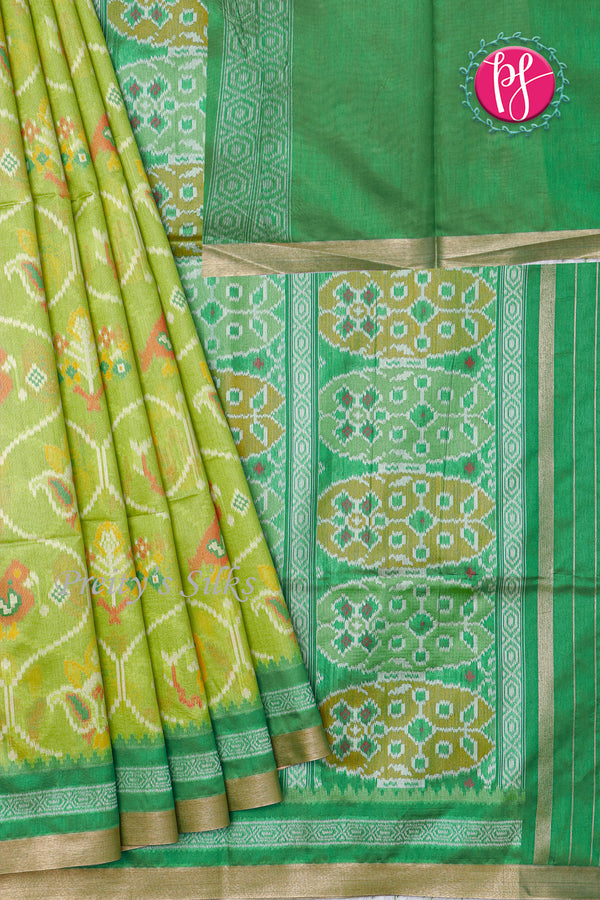 Semi Tussar Silk with Patola design Saree -PF71150