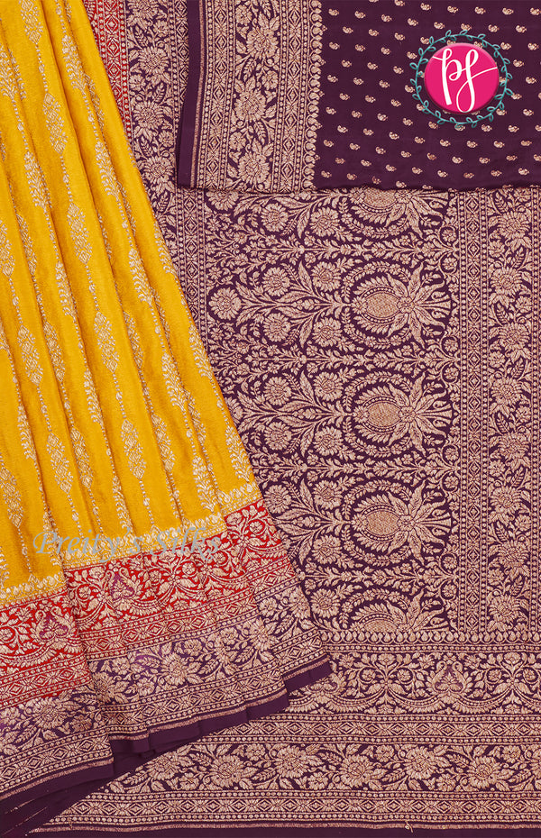 Pure Khaddi Banarasi Silk Saree