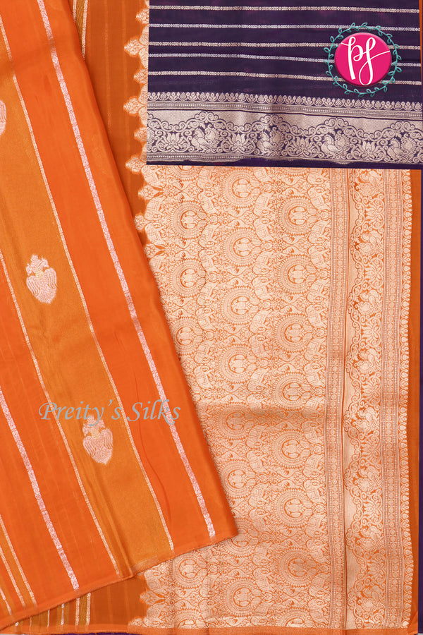 Semi Tissue Crepe Silk Saree - PF70187