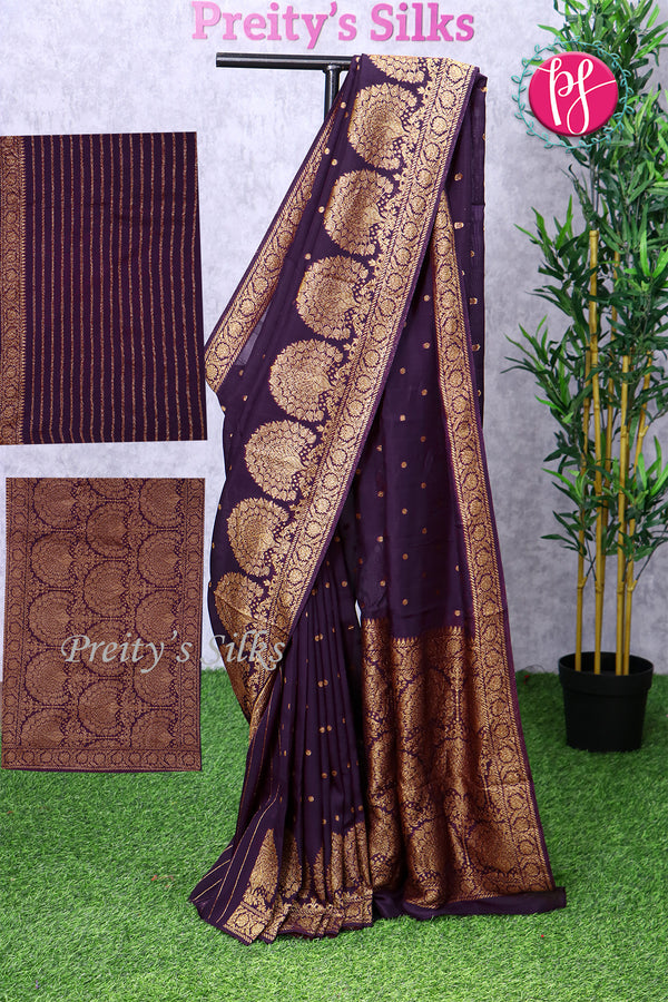 Dhupion Tussar Silk Saree-PF76154