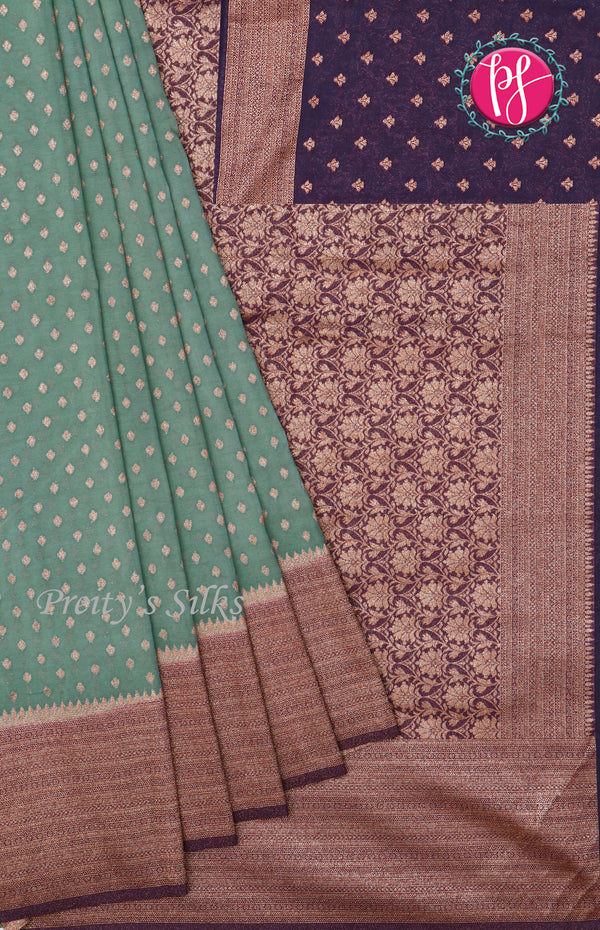 Semi Banarasi Georgette Silk Saree-PF72171