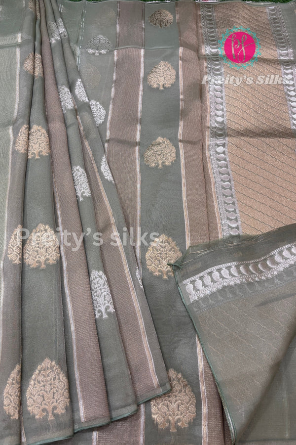 Tissue Organza Silk Saree