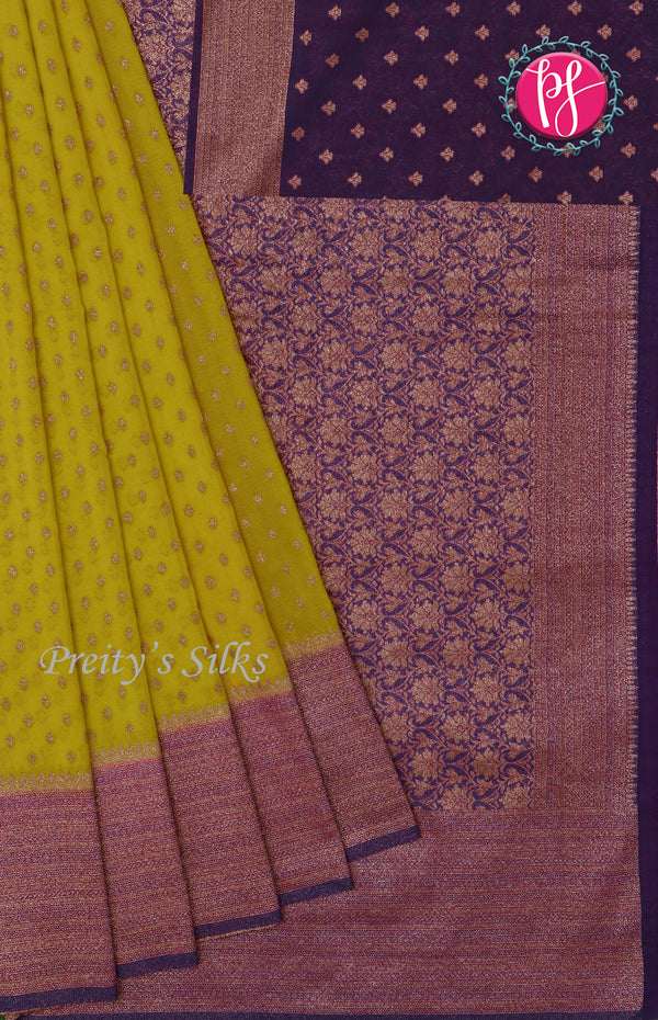 Semi Banarasi Georgette Silk Saree-PF72171