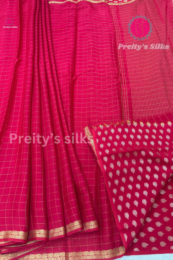 Semi Crepe Georgette Silk Saree