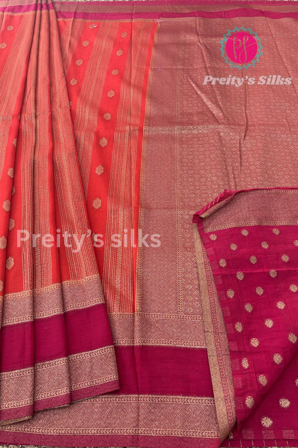 Semi Banarasi Georgette Silk Saree-PF72192