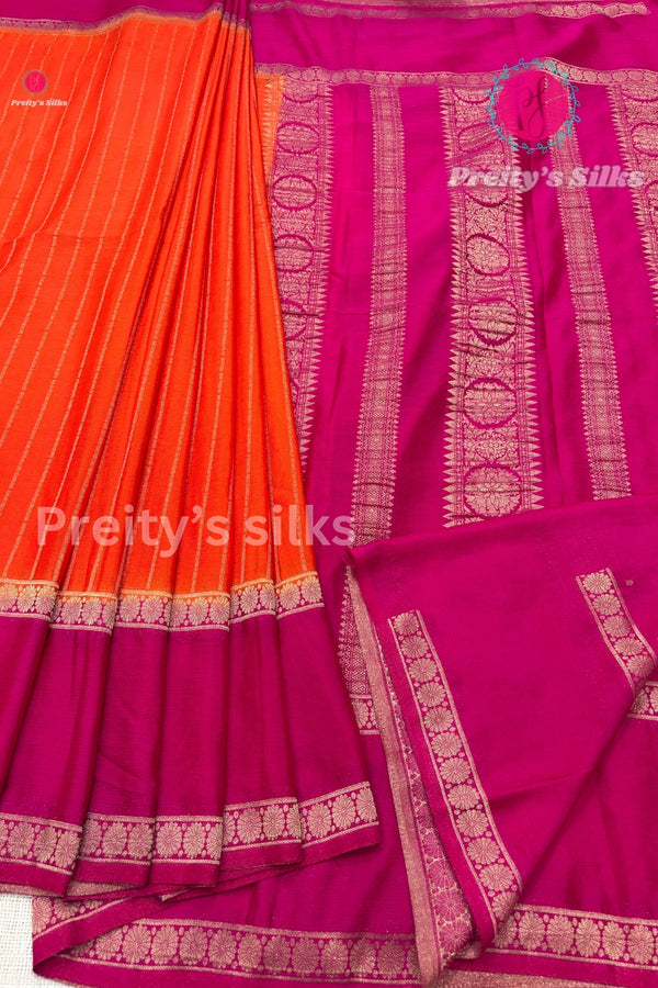 Semi Wrinkle Crepe Silk Saree