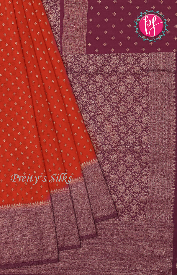Semi Banarasi Georgette Silk Saree-PF72171
