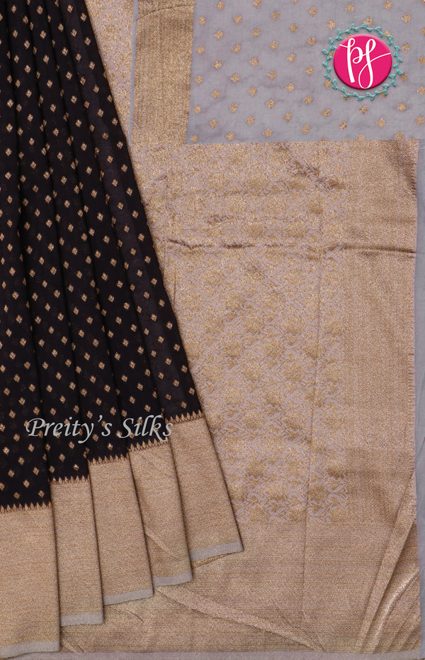 Semi Banarasi Georgette Silk Saree-PF72171