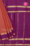 Pure Mysore Crepe Silk Saree With Bentex Border