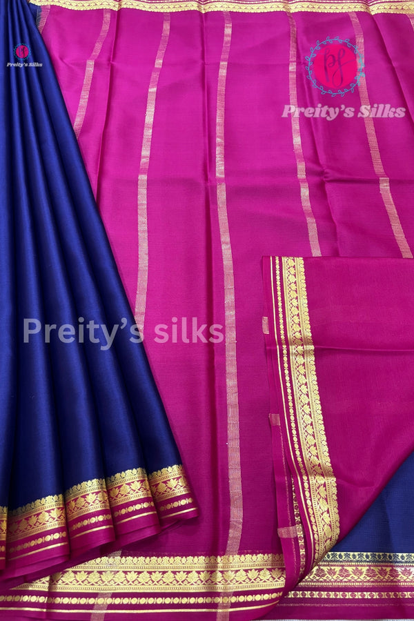 Pure Mysore Crepe Silk Saree