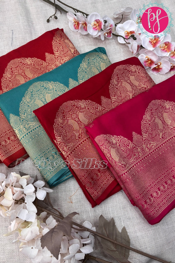 Banarasi Munga Crepe Silk- PF67840