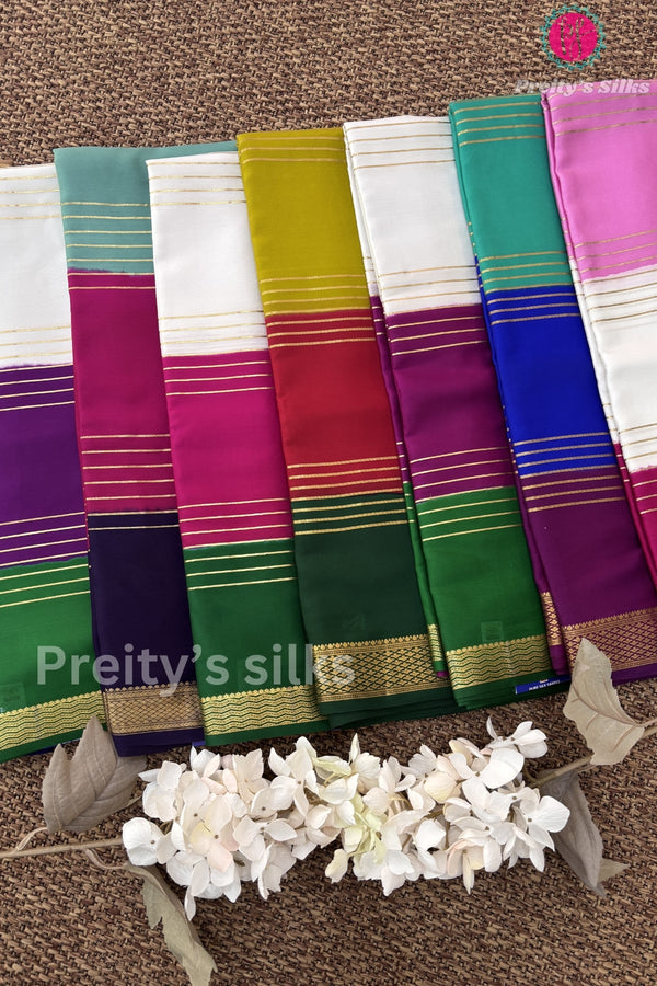 Pure Mysore Crepe Silk Saree-PF10451