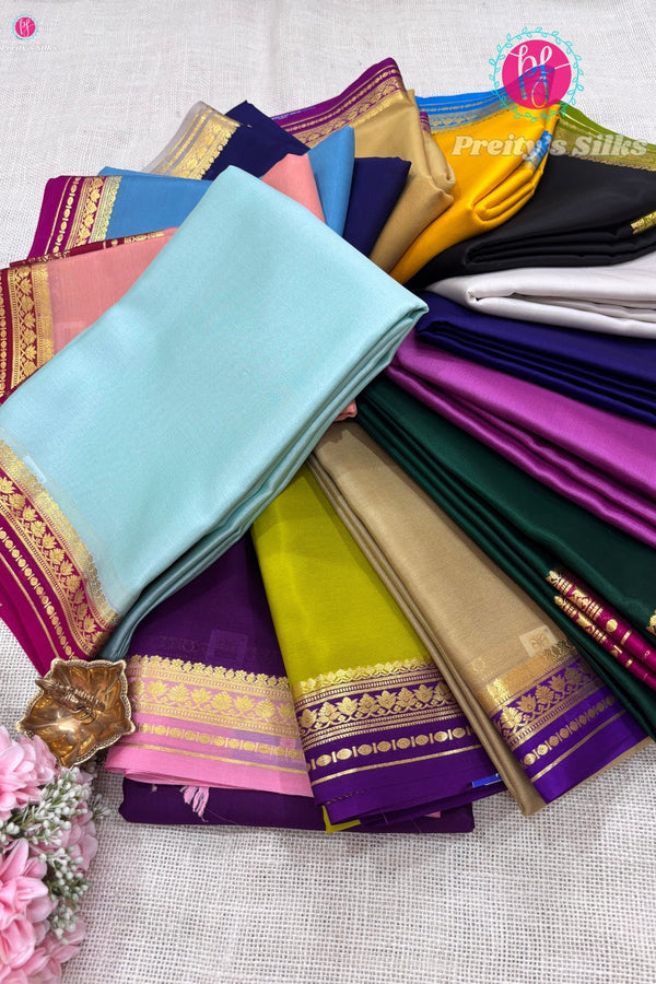 Pure Mysore Crepe Silk Saree