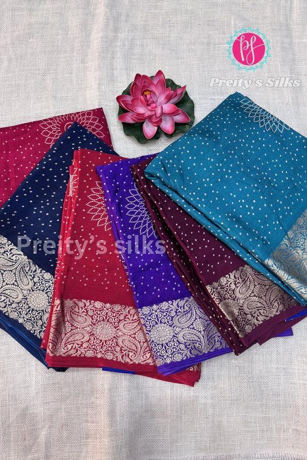 Semi Wrinkle Crepe Silk Saree-PF82020