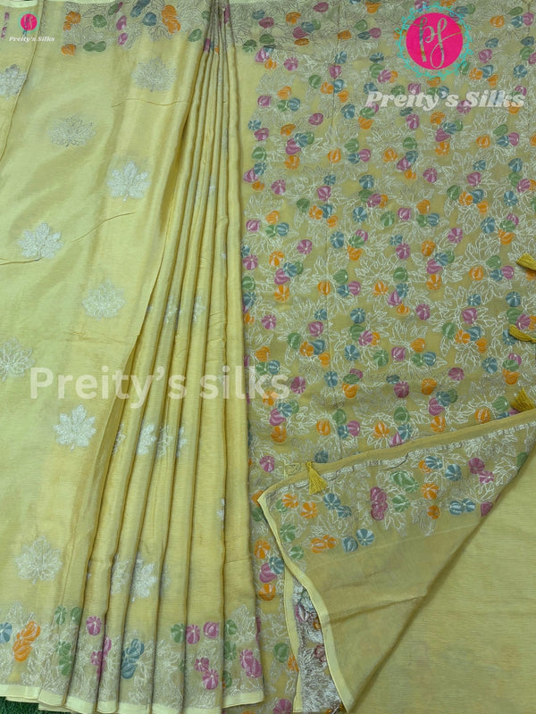 Semi Wrinkle Crepe Silk saree