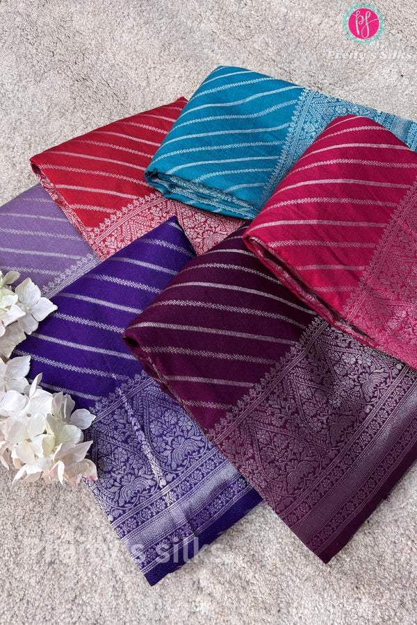 Semi Banarasi Crepe Silk Saree-PF79718