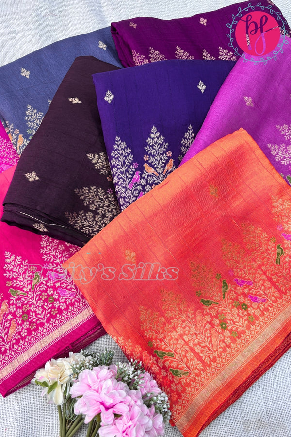 Semi Dupion Crepe Silk Saree-PF67834
