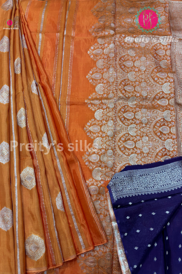 Semi Tissue Crepe Silk Saree