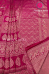 Semi Mysore Crepe Silk Saree- Brocade Design