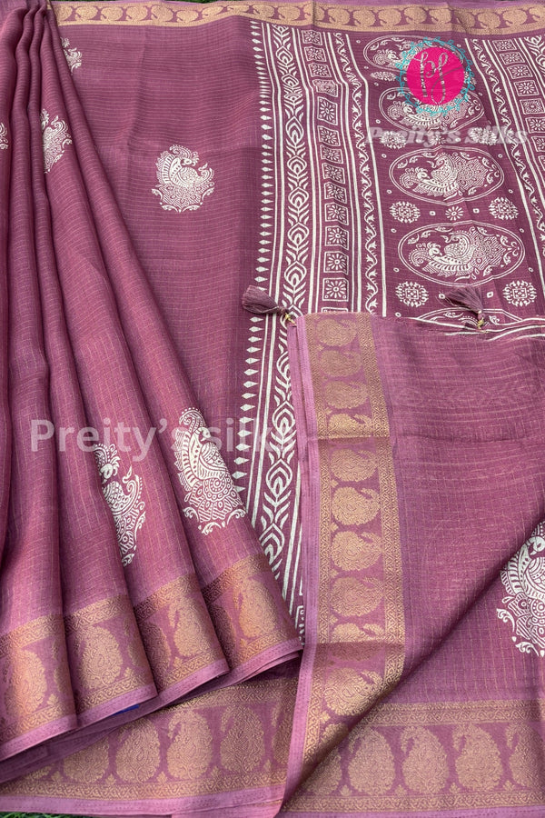 Semi Georgette Silk Saree