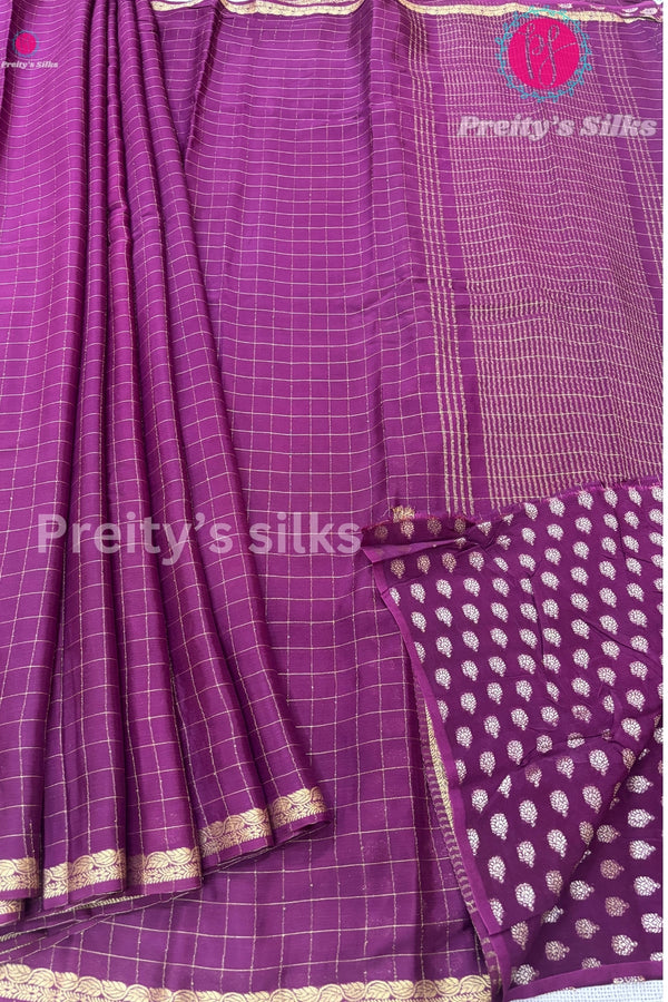 Semi Crepe Georgette Silk Saree