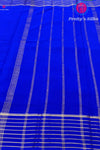 Pure Mysore Crepe Silk Saree- Royal Blue- PF6328