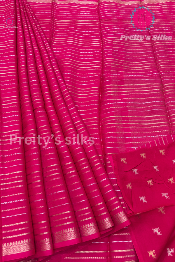 Semi Mysore Crepe Silk Saree